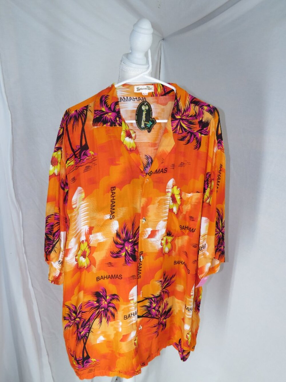 Vintage Shoreside Bahamas Tropical Sunset Shirt 4XL – Bold Hawaiian Vacation NWT